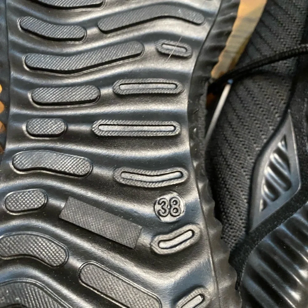 Furian Black Knit Steel Toe Sneakers Lace-Up EU 38 - Picture 7 of 9